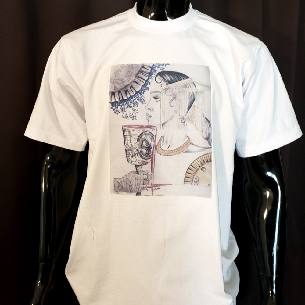 Tshirt with hand drawn artwork